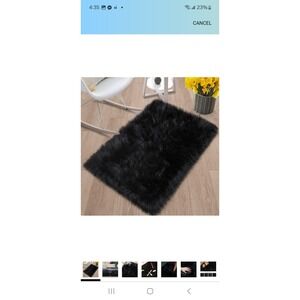 Faux Fur Rug Fluffy Shaggy Area Rug Ultra Soft 2 X 3 Feet Sheepskin Fur